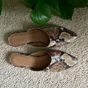 Madewell Remi Snakeskin Mules